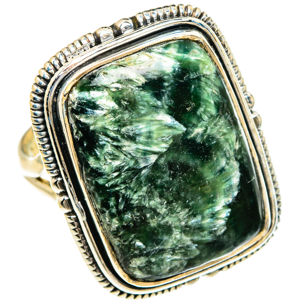 Seraphinite Rings handcrafted by Ana Silver Co - RING83496