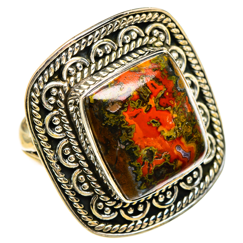 Moroccan Agate Rings handcrafted by Ana Silver Co - RING83498