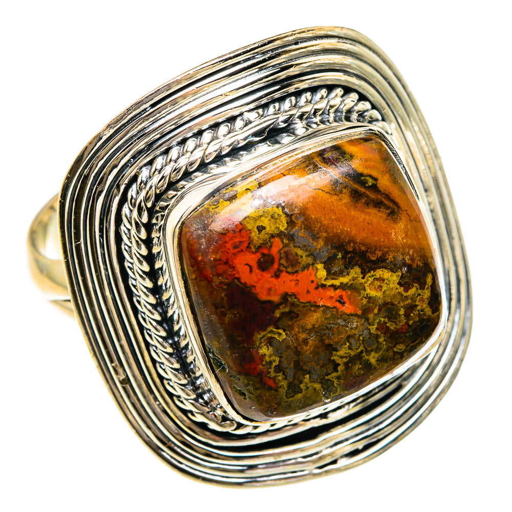 Moroccan Agate Rings handcrafted by Ana Silver Co - RING83501