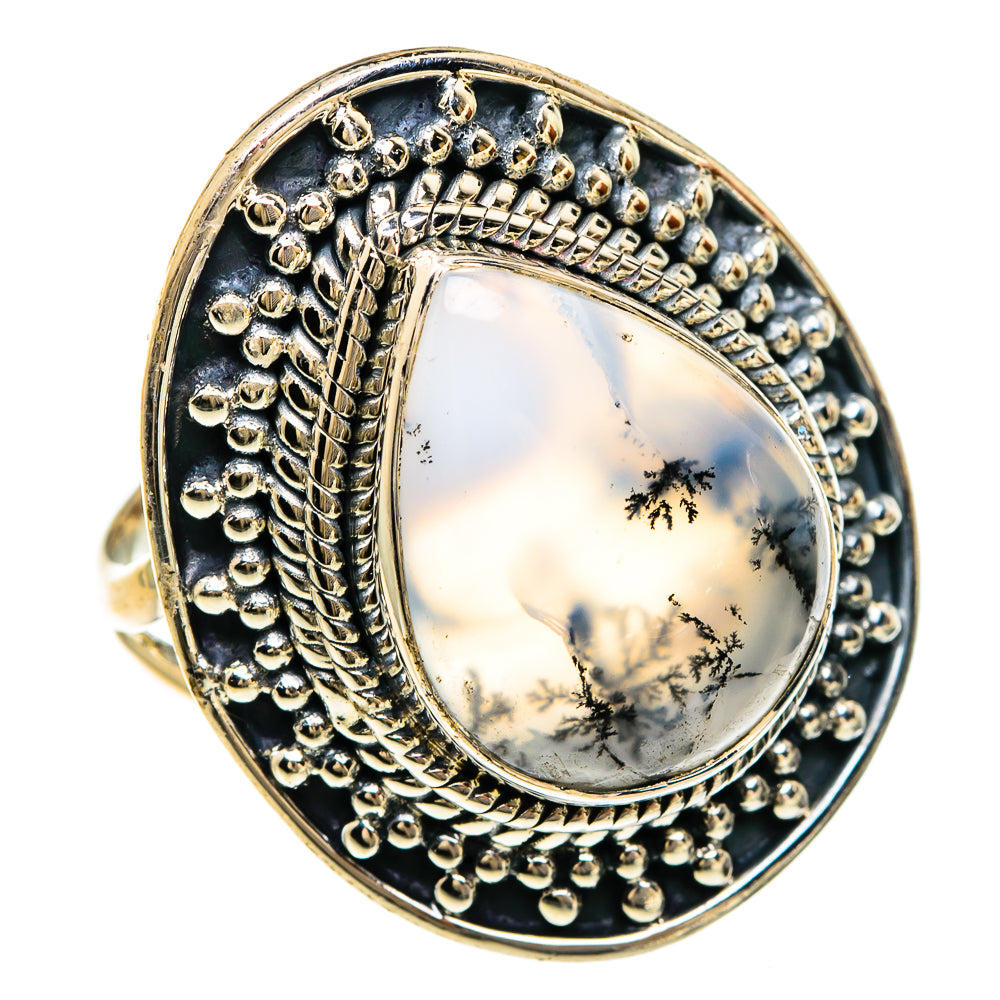 Dendritic Opal Rings handcrafted by Ana Silver Co - RING83514