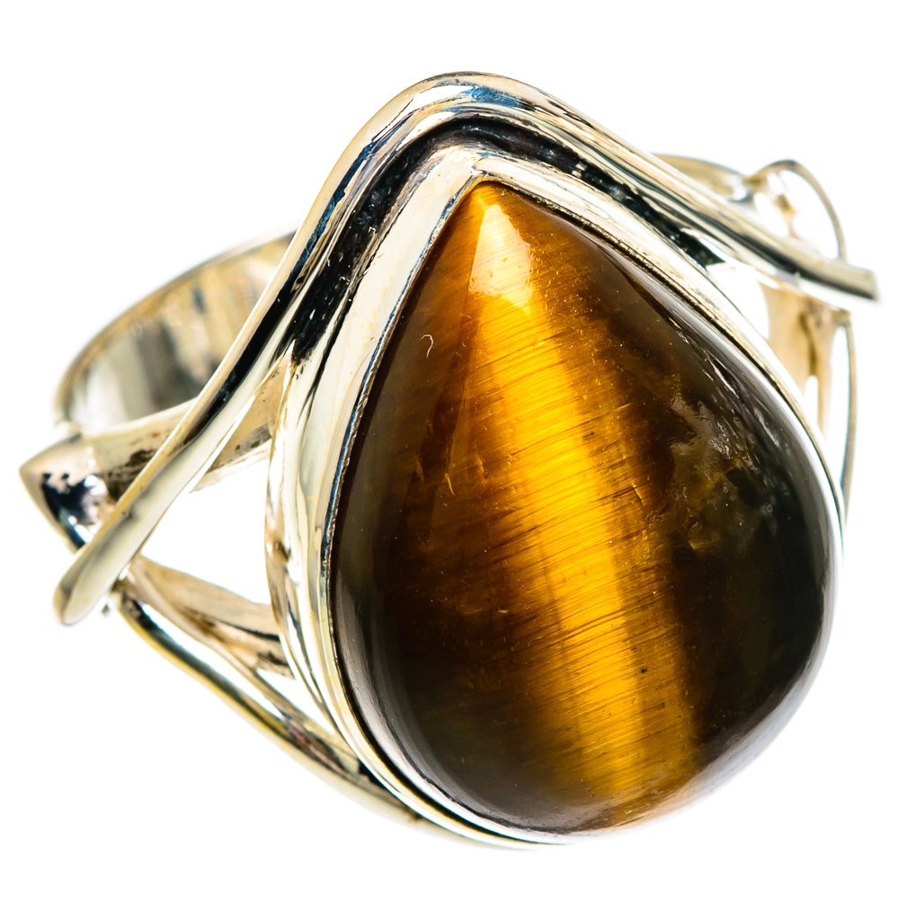 Tiger Eye Rings handcrafted by Ana Silver Co - RING83571