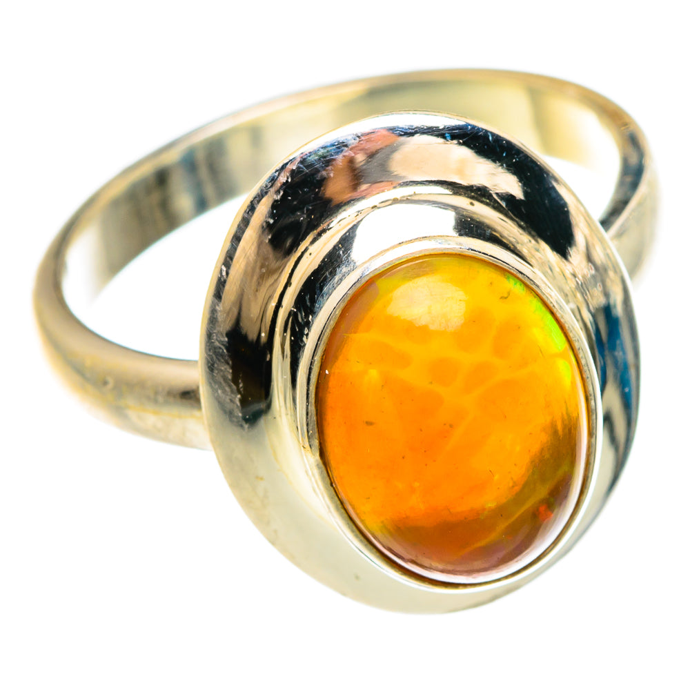 Ethiopian Opal Rings handcrafted by Ana Silver Co - RING83596