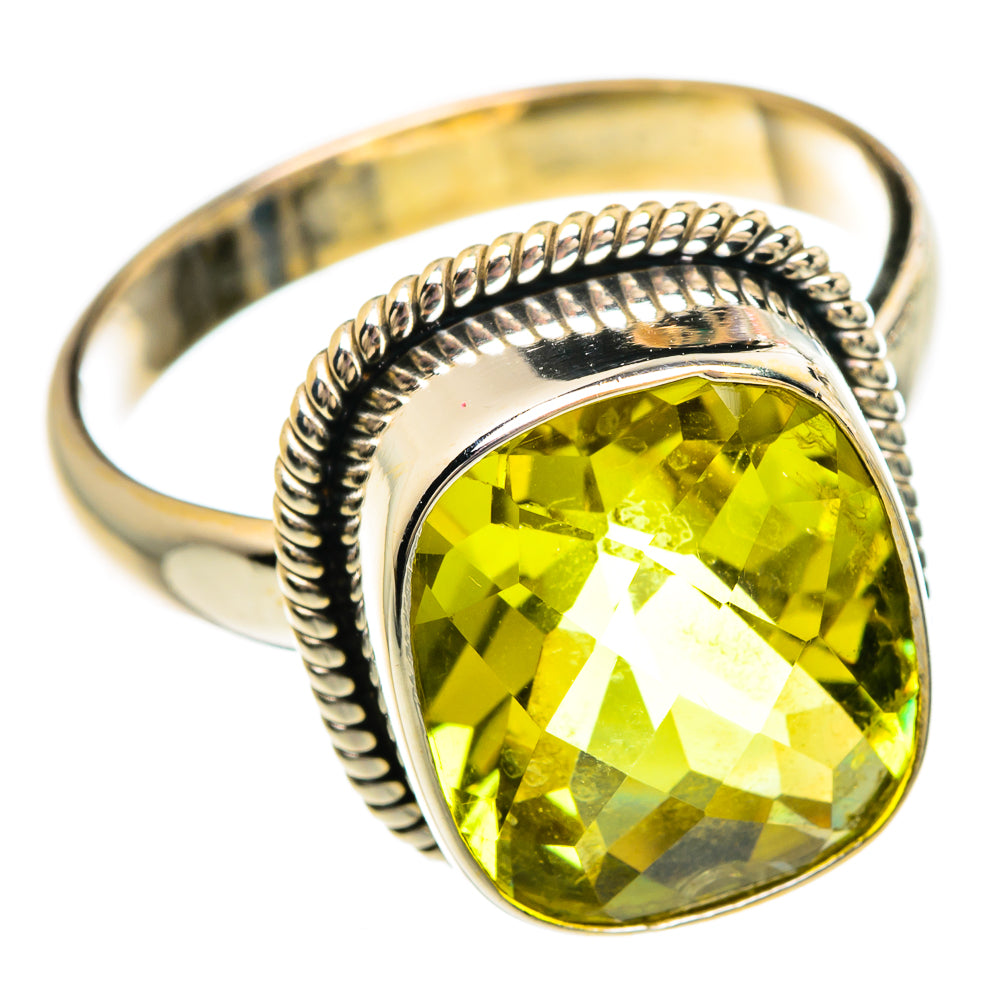 Lemon Quartz Rings handcrafted by Ana Silver Co - RING83598