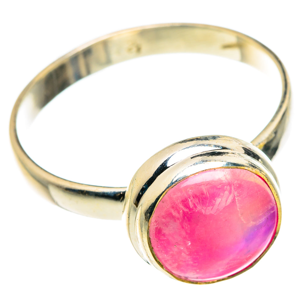 Pink Moonstone Rings handcrafted by Ana Silver Co - RING83703