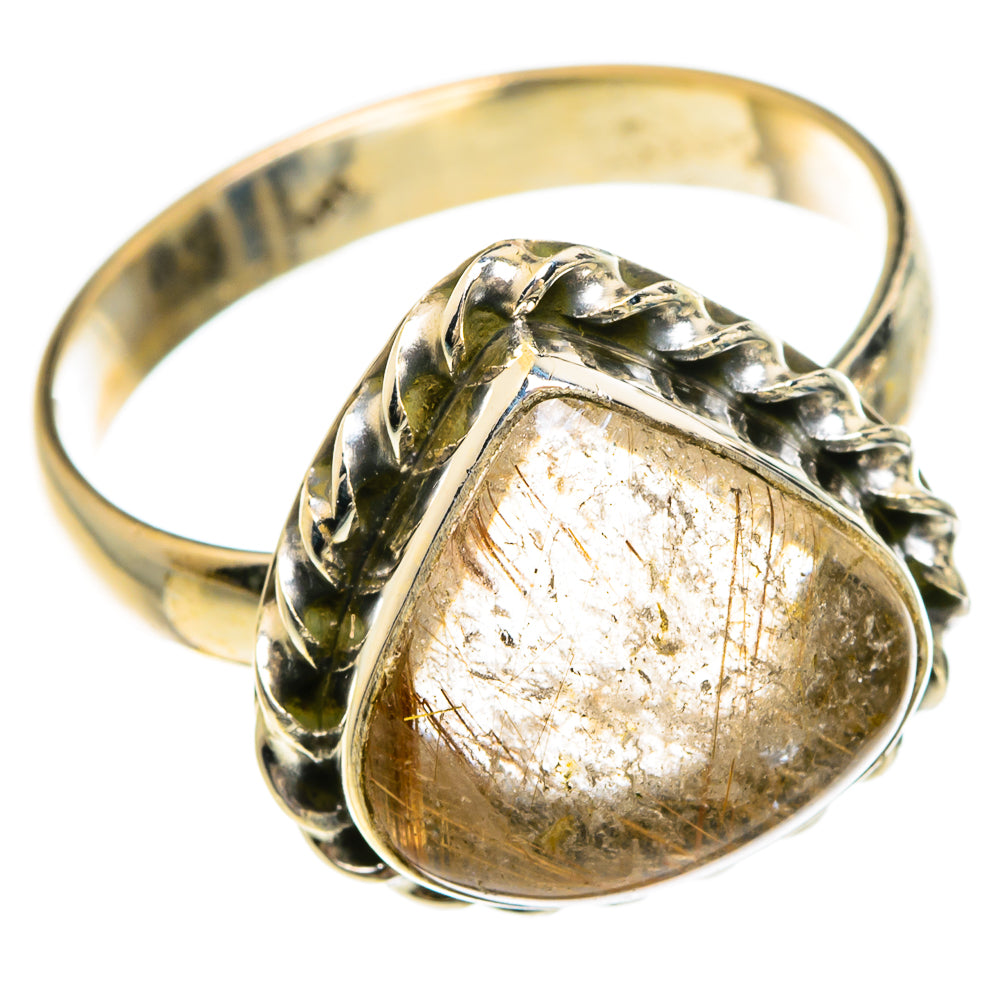 Rutilated Quartz Rings handcrafted by Ana Silver Co - RING83710
