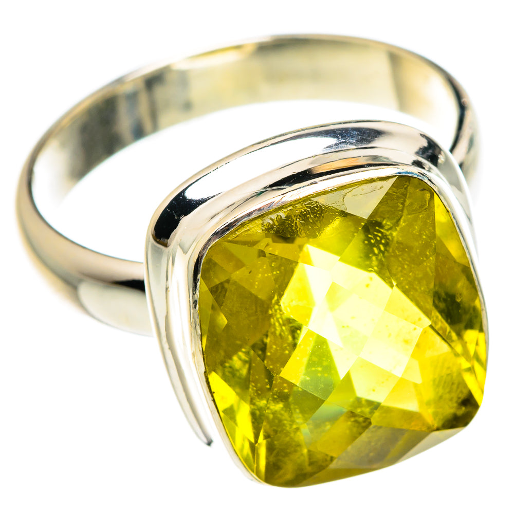 Lemon Quartz Rings handcrafted by Ana Silver Co - RING83720