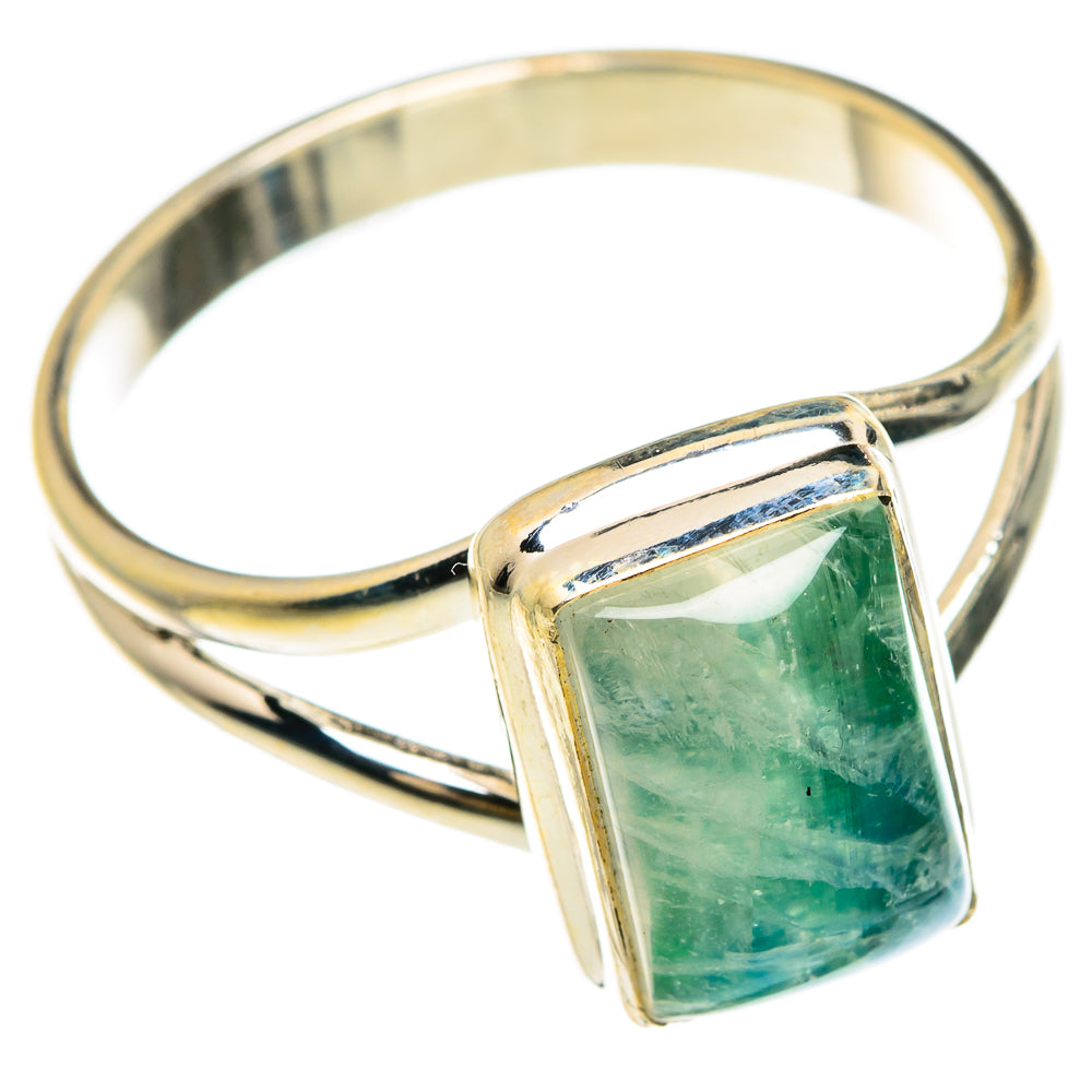 Green Moonstone Rings handcrafted by Ana Silver Co - RING83733