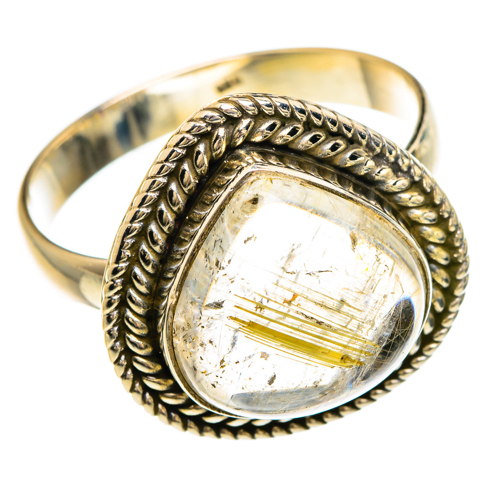Rutilated Quartz Rings handcrafted by Ana Silver Co - RING83751 - Photo 2