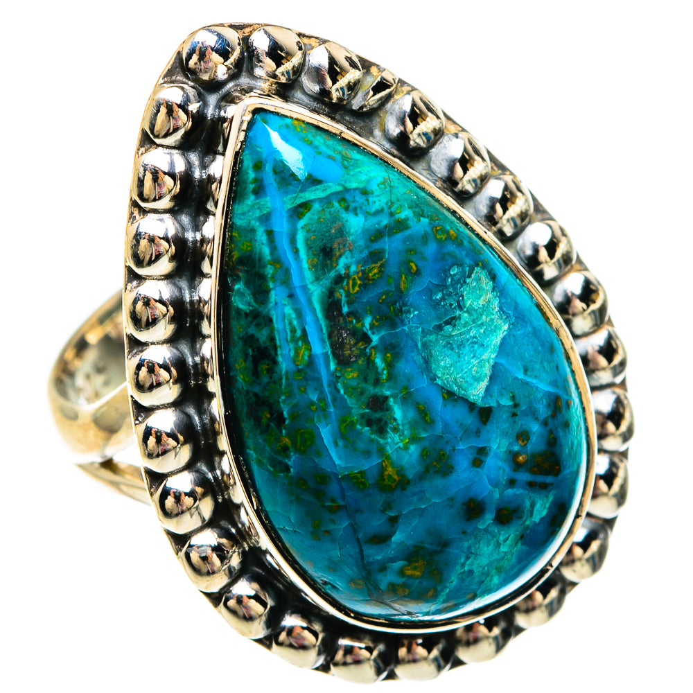 Chrysocolla Rings handcrafted by Ana Silver Co - RING83774