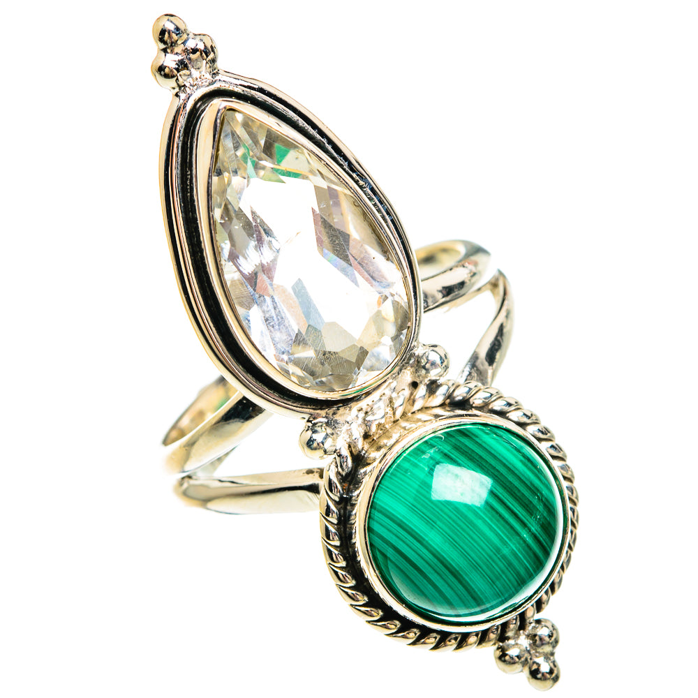 Malachite Rings handcrafted by Ana Silver Co - RING83776