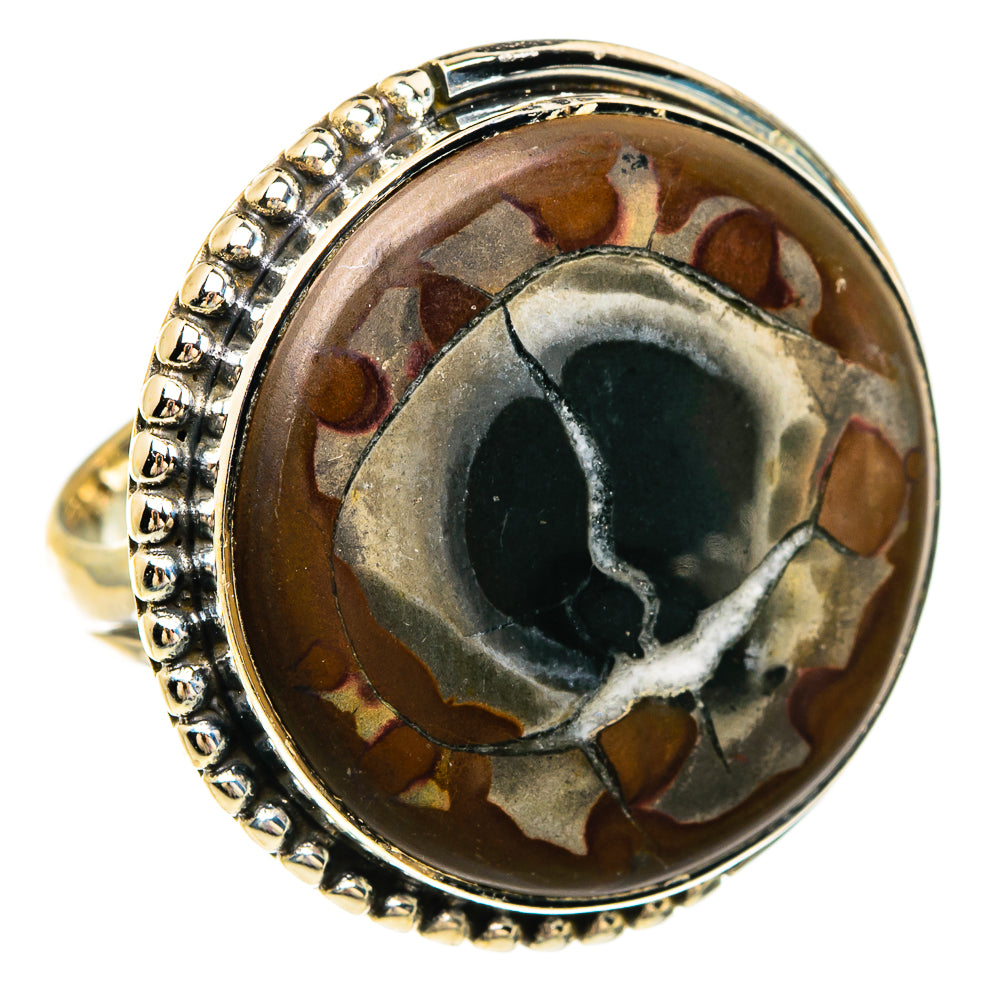 Septarian Geode Rings handcrafted by Ana Silver Co - RING83779