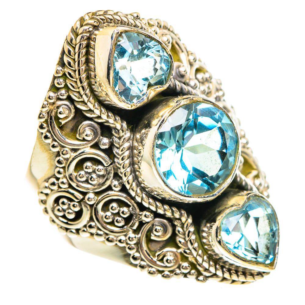 Blue Topaz Rings handcrafted by Ana Silver Co - RING83806