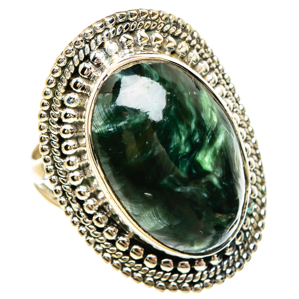 Seraphinite Rings handcrafted by Ana Silver Co - RING83809