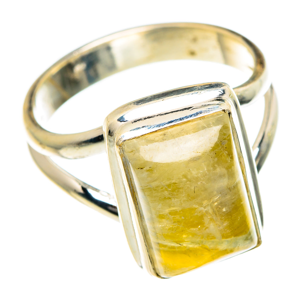 Yellow Moonstone Rings handcrafted by Ana Silver Co - RING83932