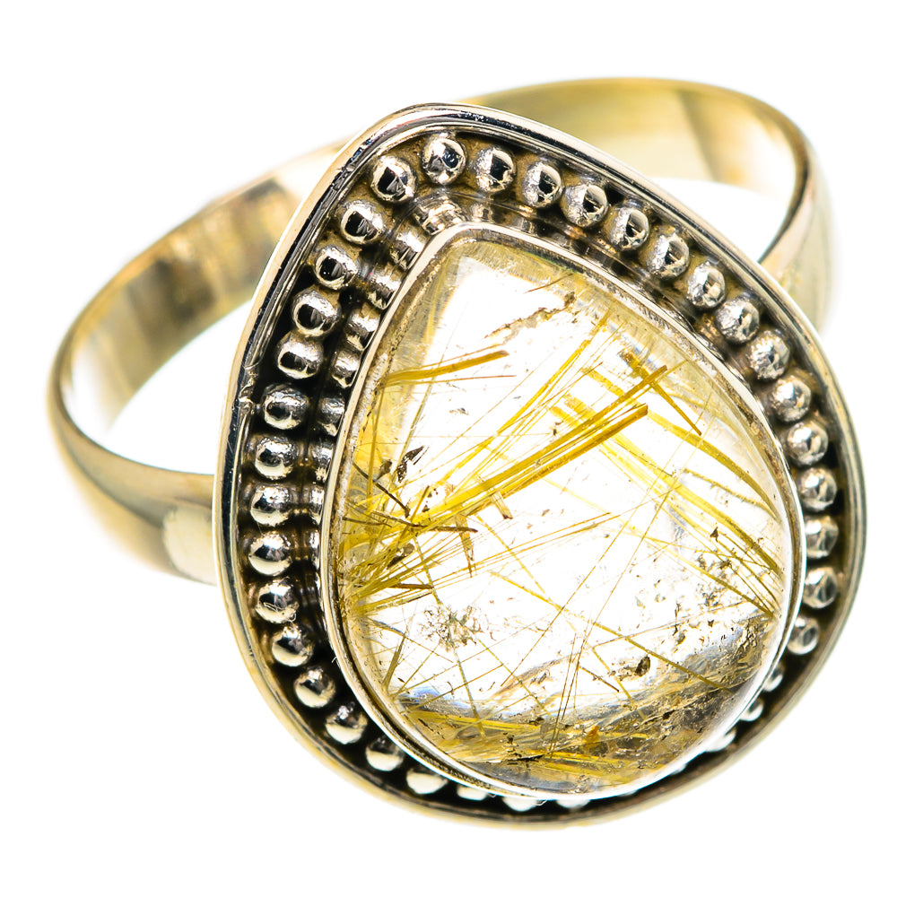 Rutilated Quartz Rings handcrafted by Ana Silver Co - RING83959
