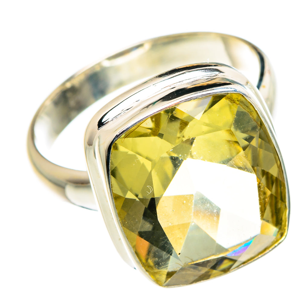Lemon Quartz Rings handcrafted by Ana Silver Co - RING84007