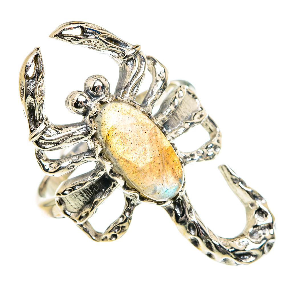 Labradorite Rings handcrafted by Ana Silver Co - RING84016