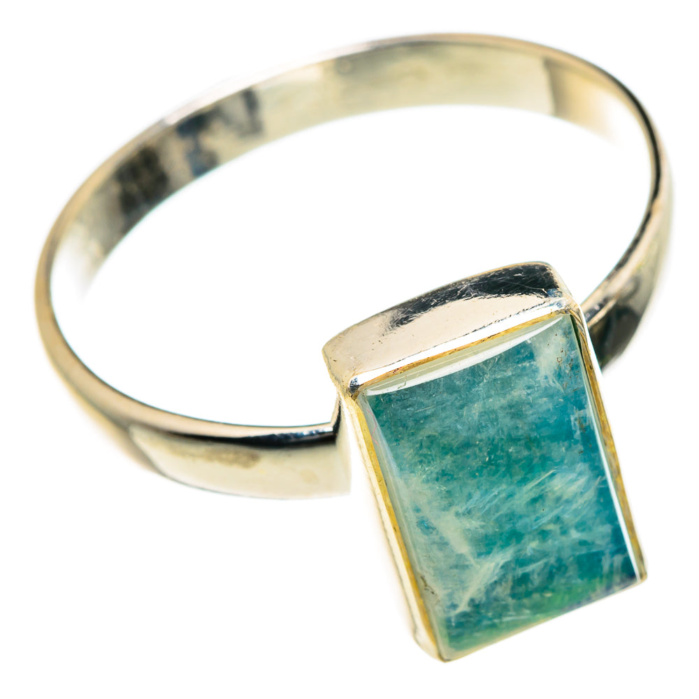 Rainbow Moonstone Rings handcrafted by Ana Silver Co - RING84017 - Photo 2