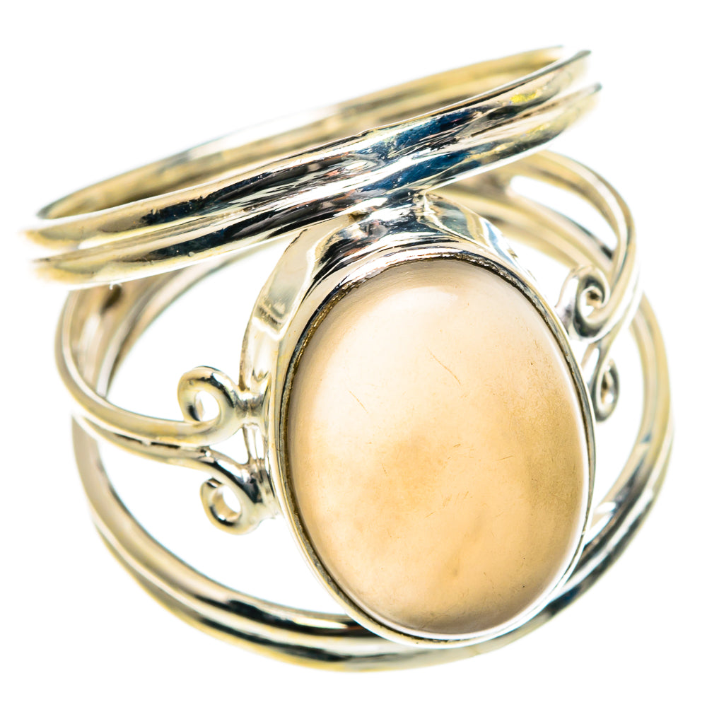 Chocolate Moonstone Rings handcrafted by Ana Silver Co - RING84020