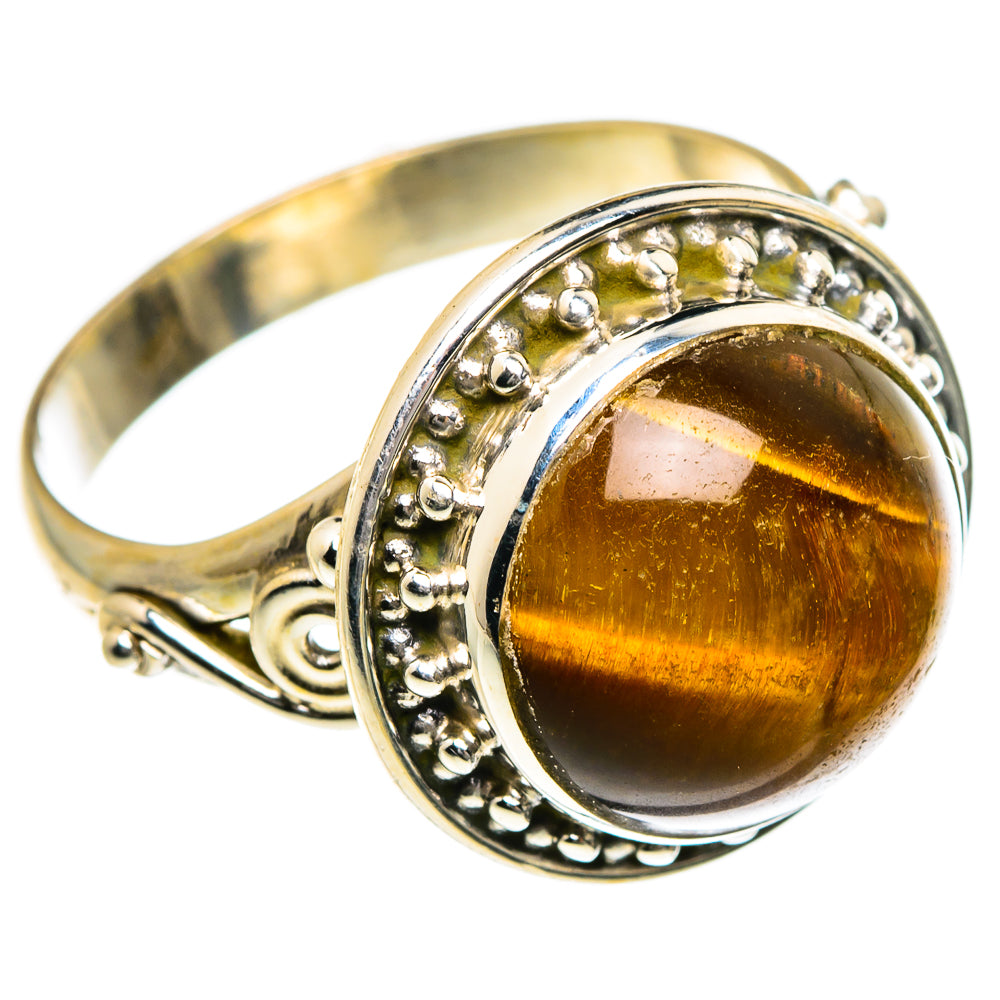 Tiger Eye Rings handcrafted by Ana Silver Co - RING84024