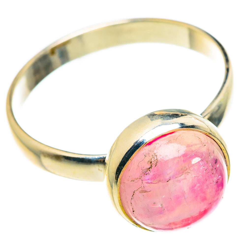 Pink Moonstone Rings handcrafted by Ana Silver Co - RING84071 - Photo 2