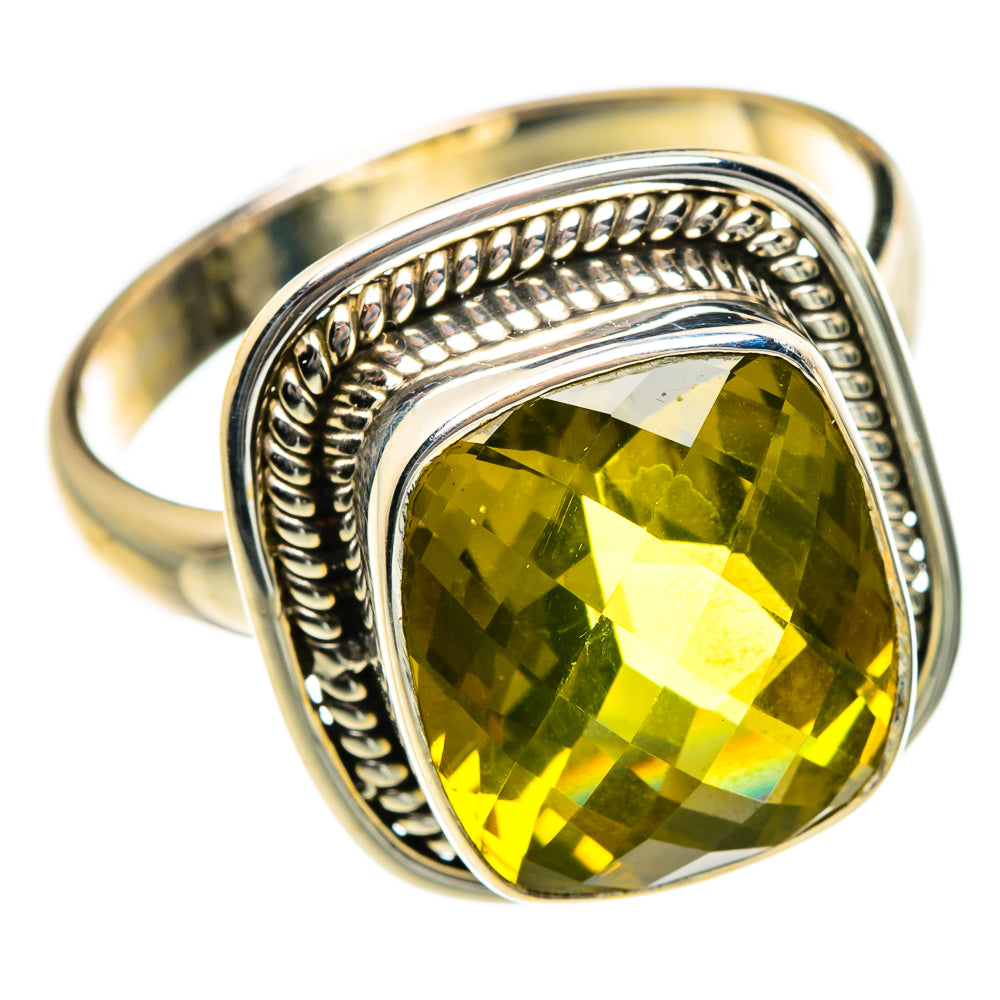 Lemon Quartz Rings handcrafted by Ana Silver Co - RING84088