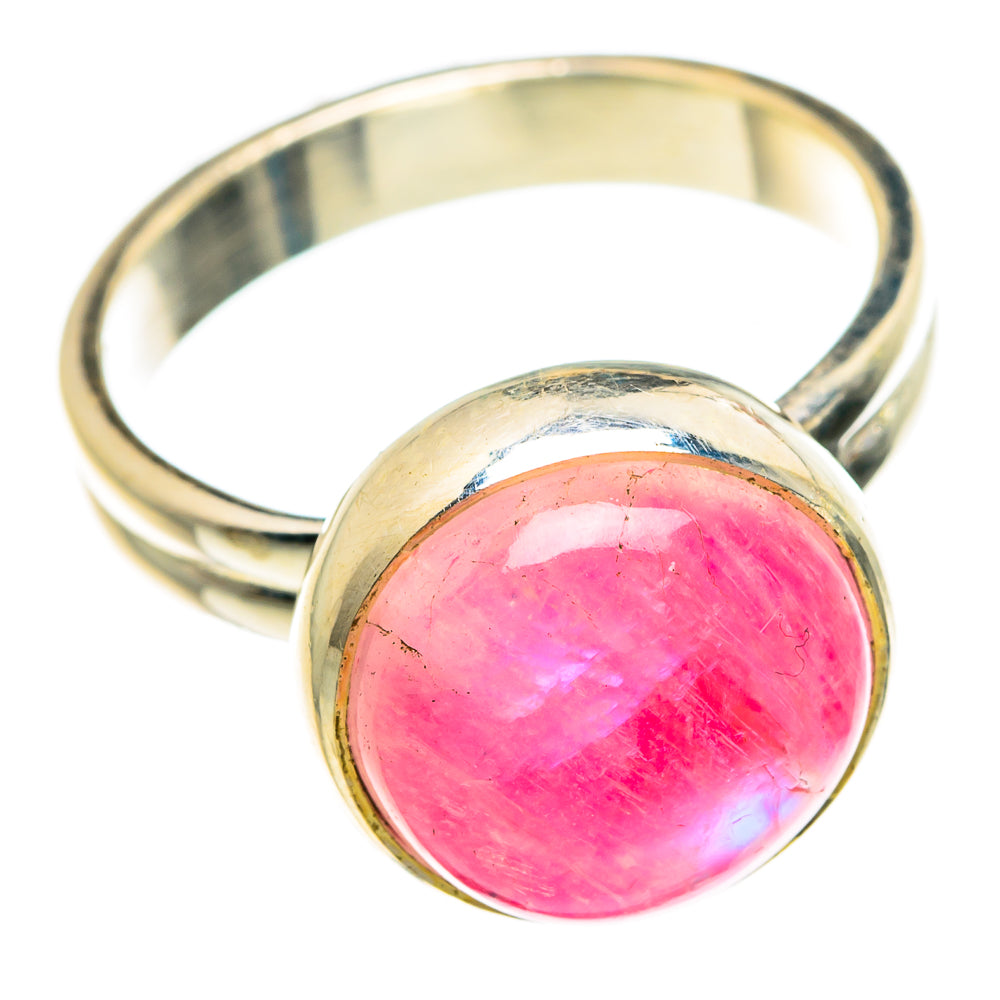 Pink Moonstone Rings handcrafted by Ana Silver Co - RING84107