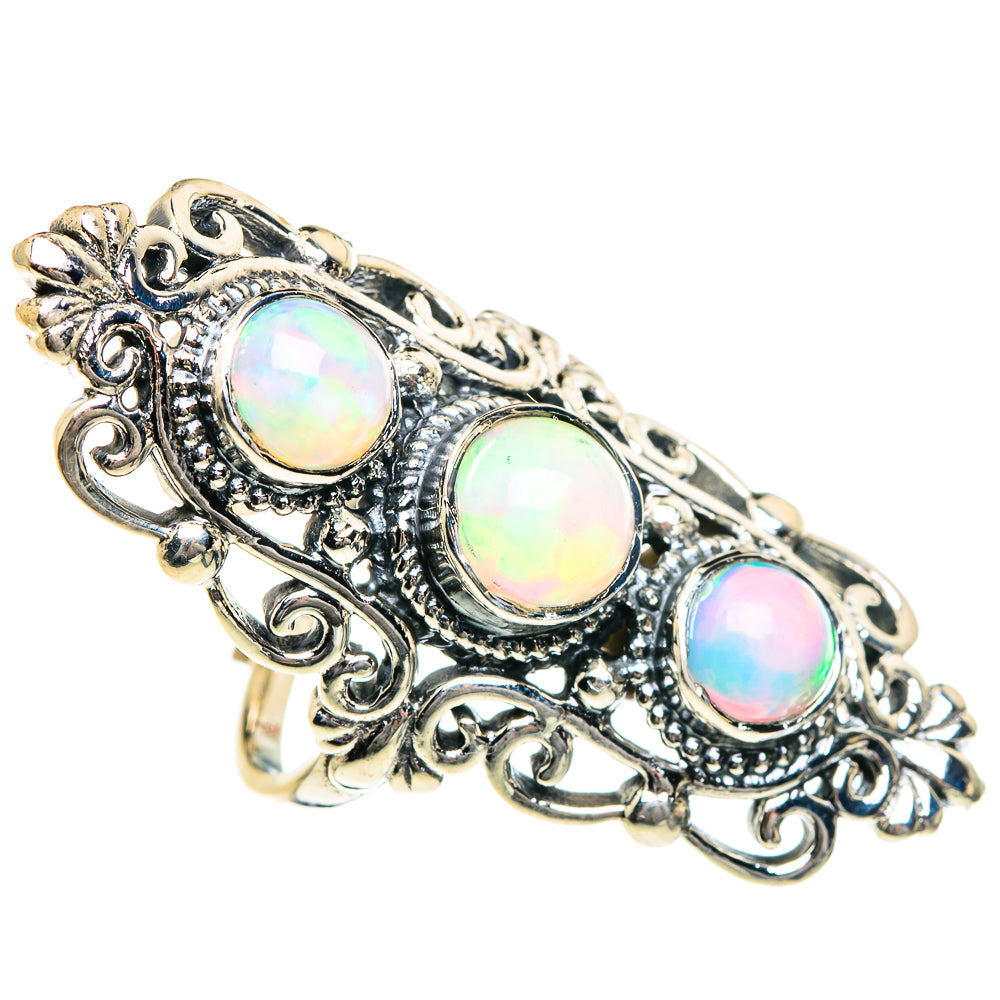 Ethiopian Opal Rings handcrafted by Ana Silver Co - RING84125