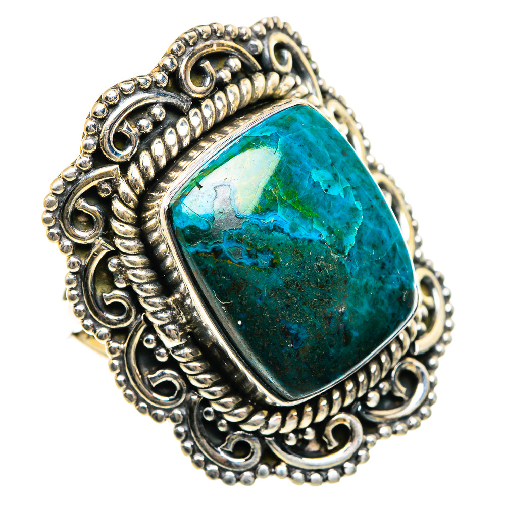 Chrysocolla Rings handcrafted by Ana Silver Co - RING84130