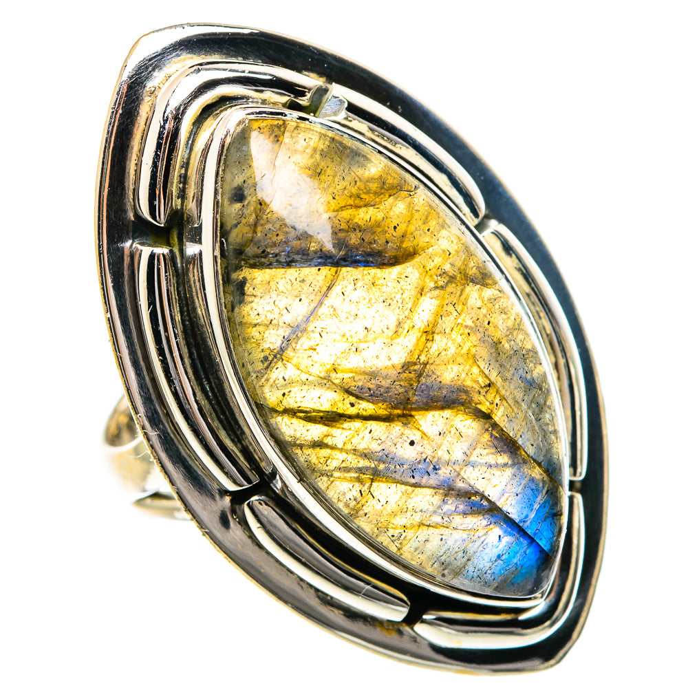 Labradorite Rings handcrafted by Ana Silver Co - RING84148