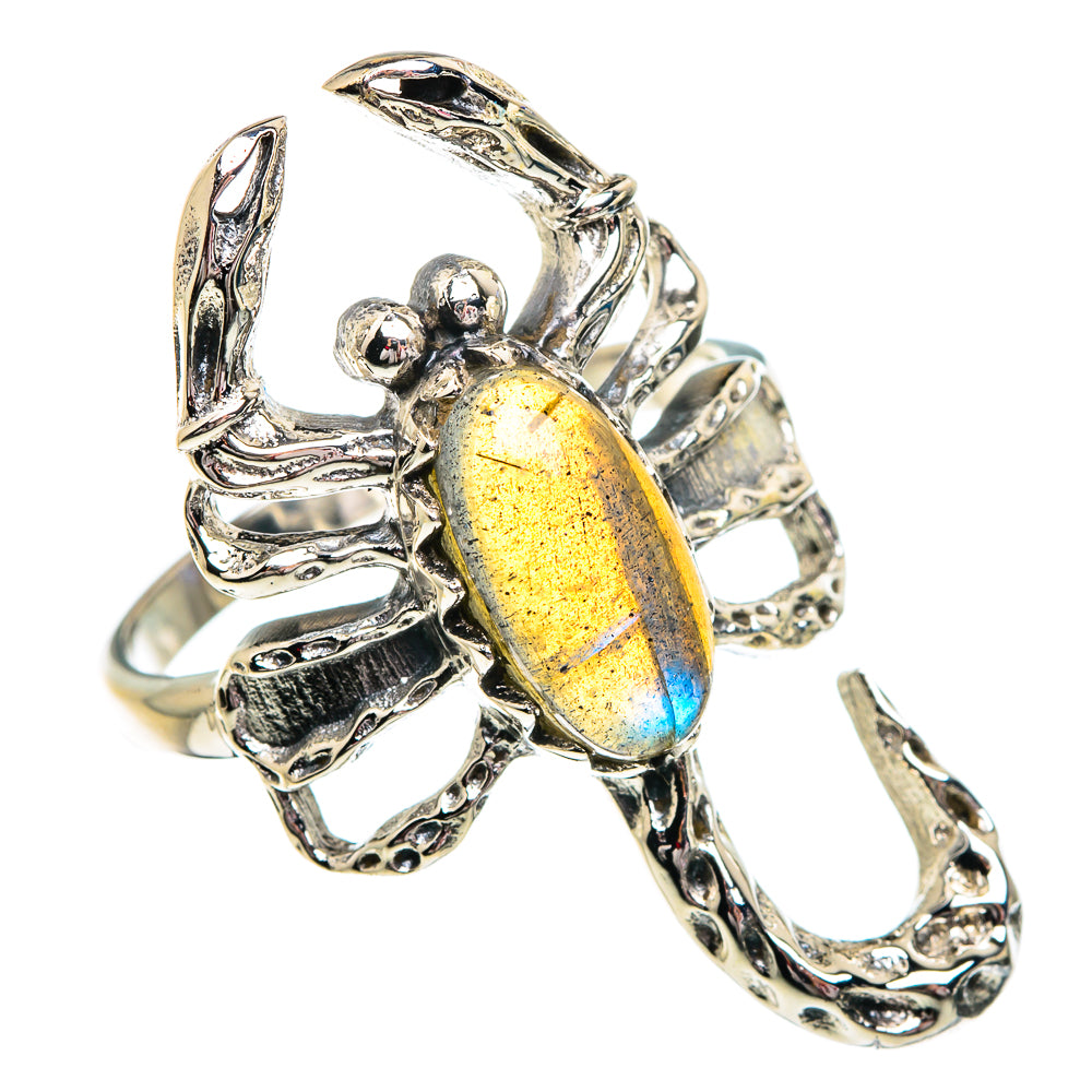 Labradorite Rings handcrafted by Ana Silver Co - RING84178