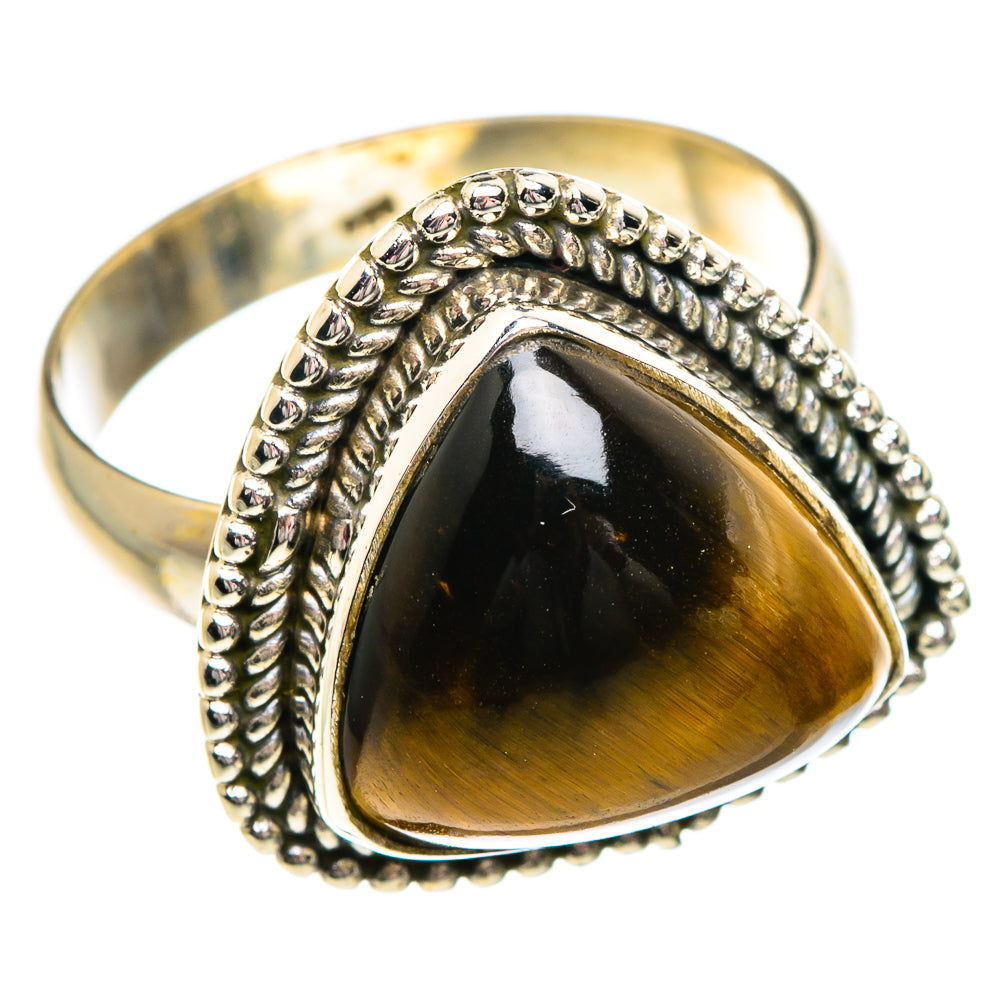 Tiger Eye Rings handcrafted by Ana Silver Co - RING84195