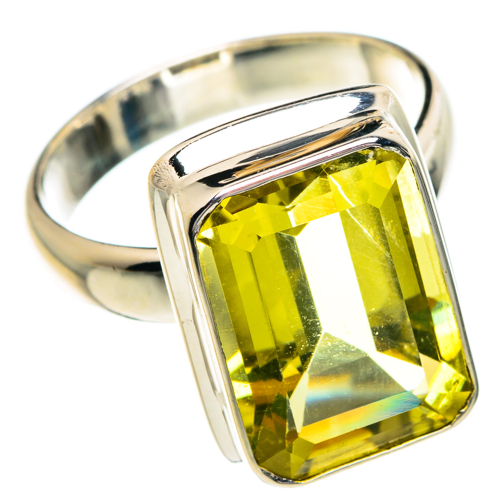 Lemon Quartz Rings handcrafted by Ana Silver Co - RING84218
