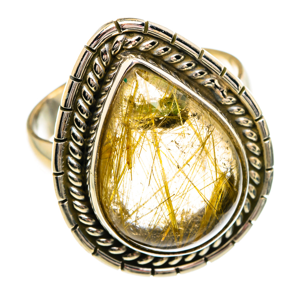 Rutilated Quartz Rings handcrafted by Ana Silver Co - RING84248