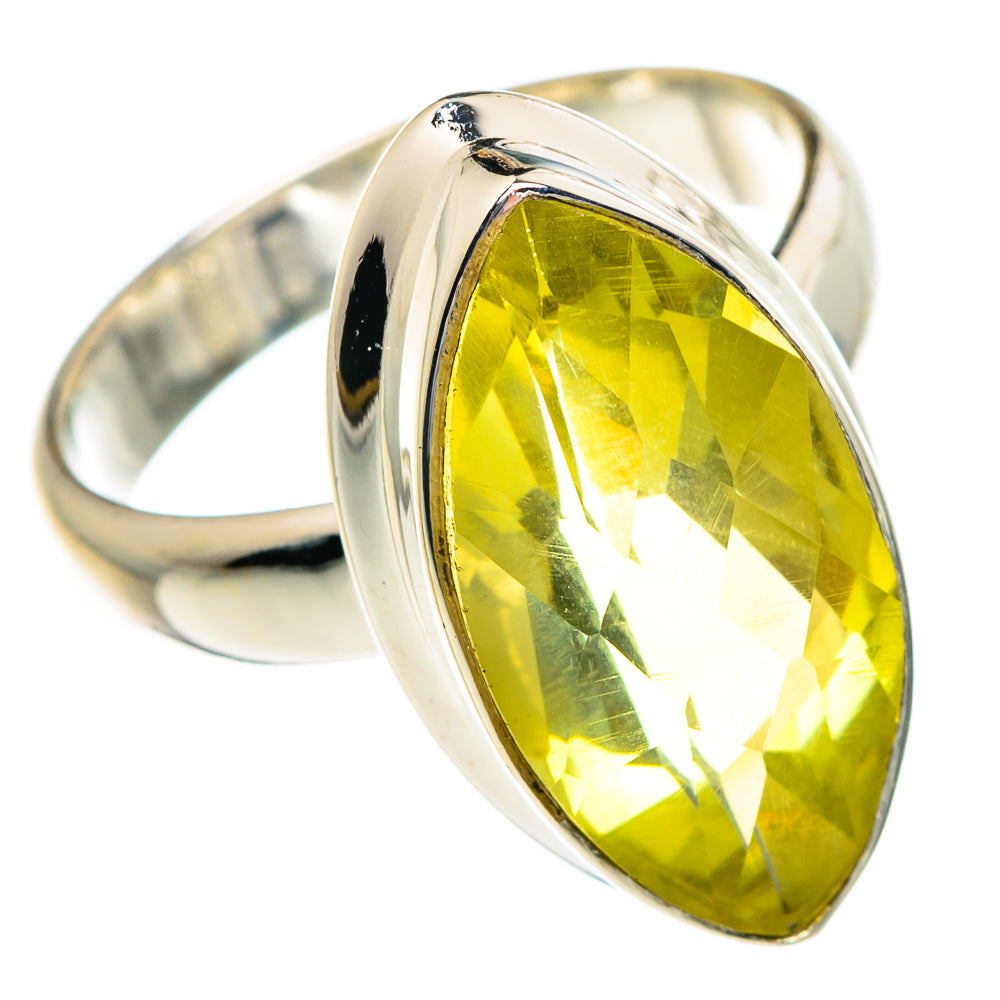 Lemon Quartz Rings handcrafted by Ana Silver Co - RING84260