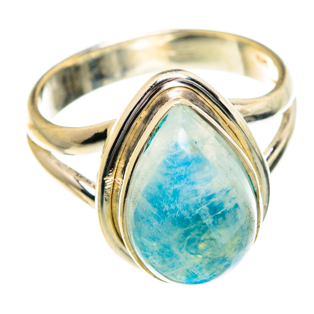 Rainbow Moonstone Rings handcrafted by Ana Silver Co - RING84271