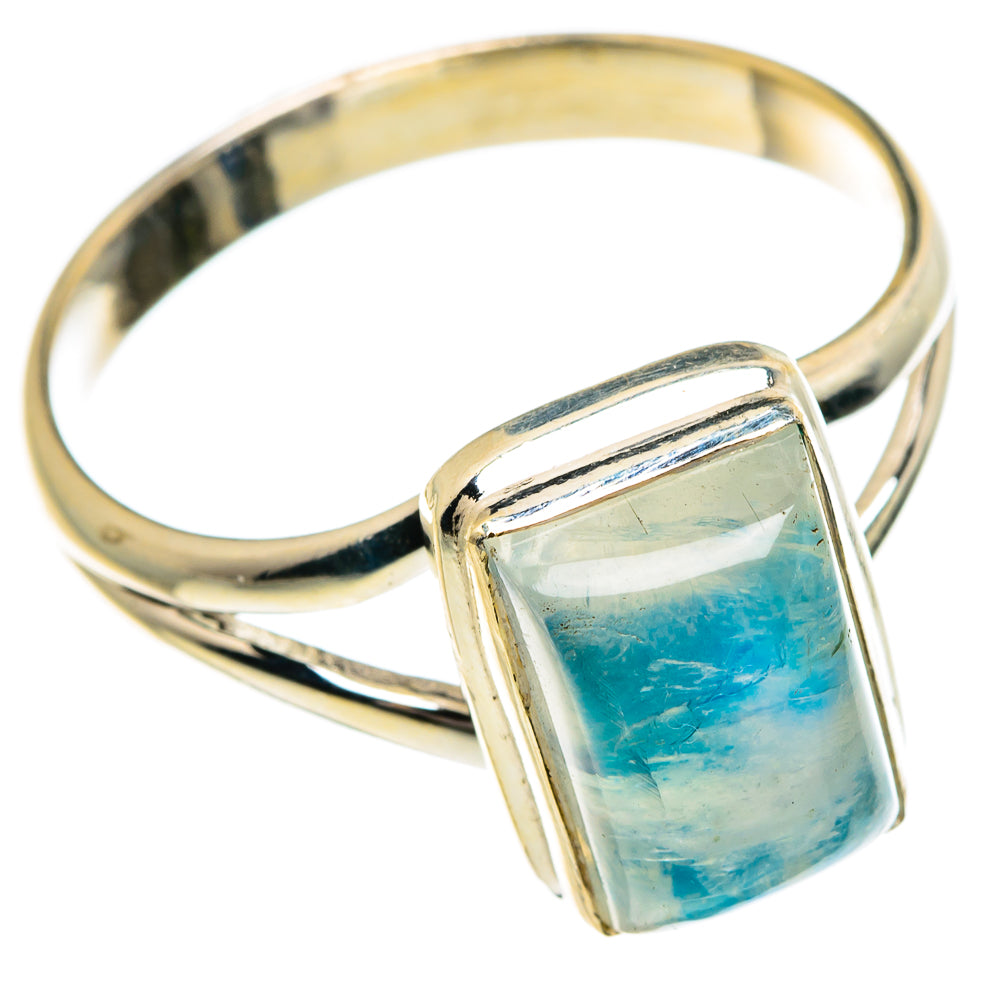 Rainbow Moonstone Rings handcrafted by Ana Silver Co - RING84275 - Photo 2