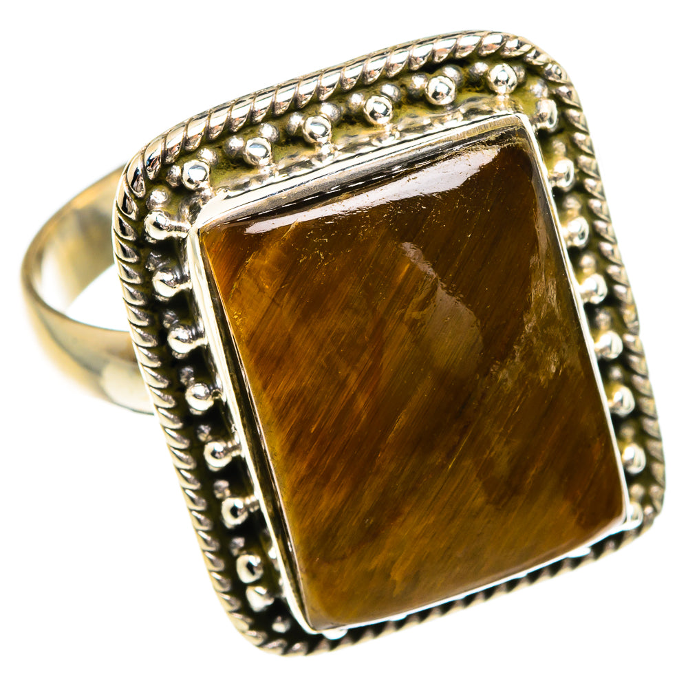 Tiger Eye Rings handcrafted by Ana Silver Co - RING84281