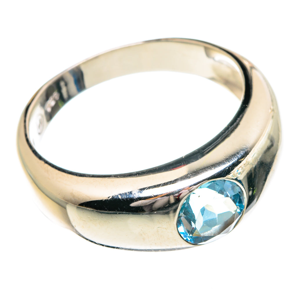 Blue Topaz Rings handcrafted by Ana Silver Co - RING84301 - Photo 2