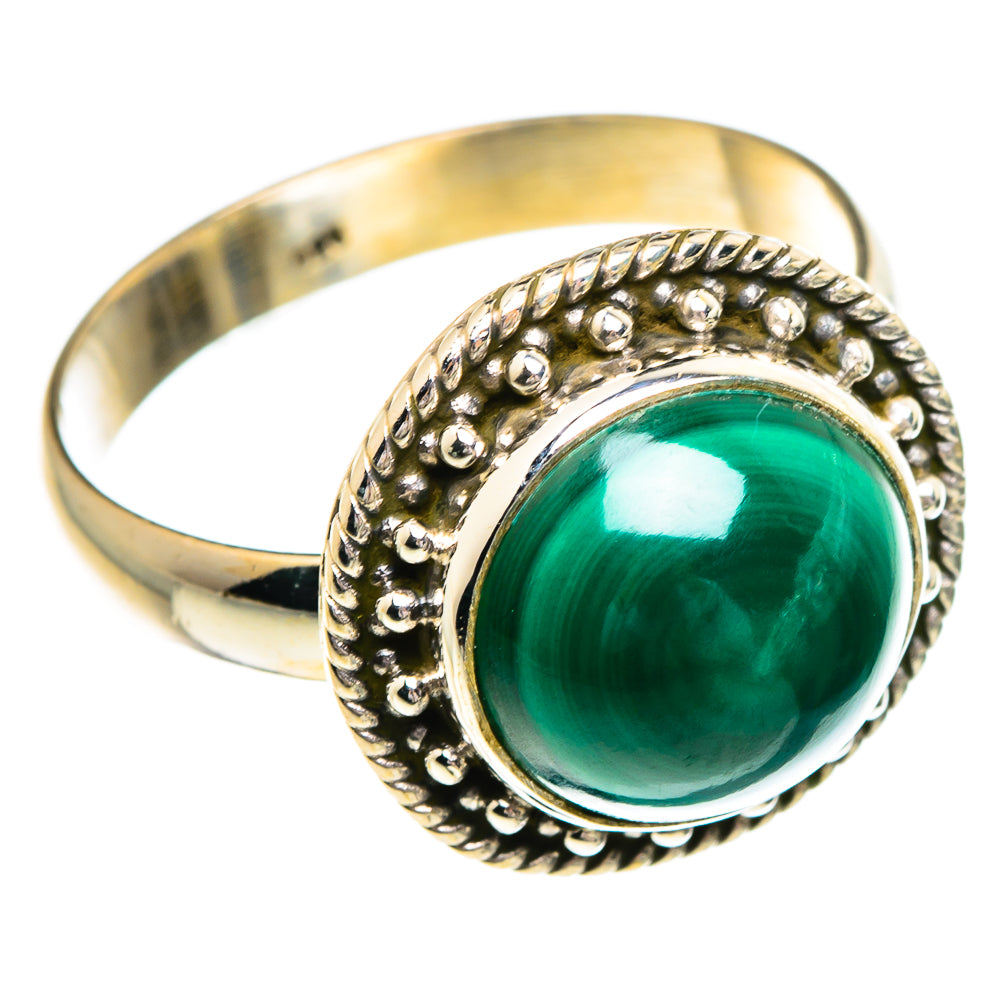 Malachite Rings handcrafted by Ana Silver Co - RING84312