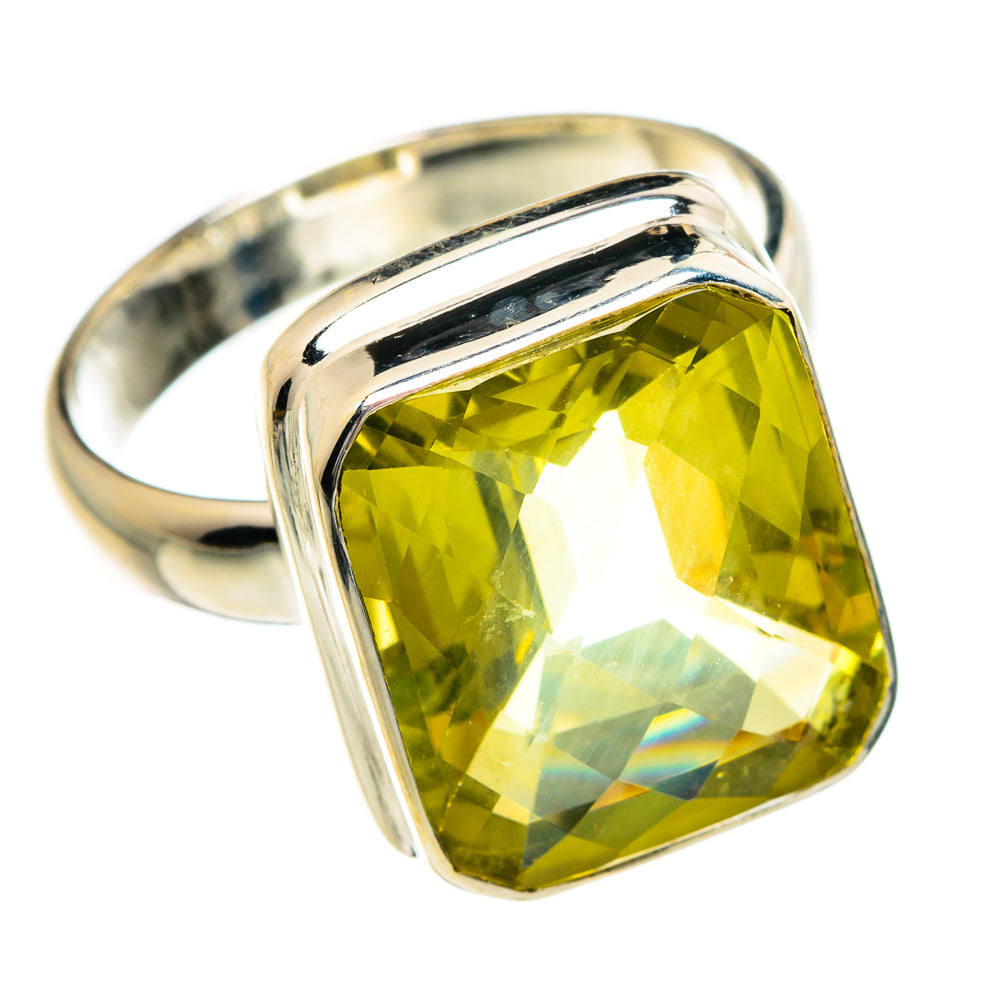 Lemon Quartz Rings handcrafted by Ana Silver Co - RING84343