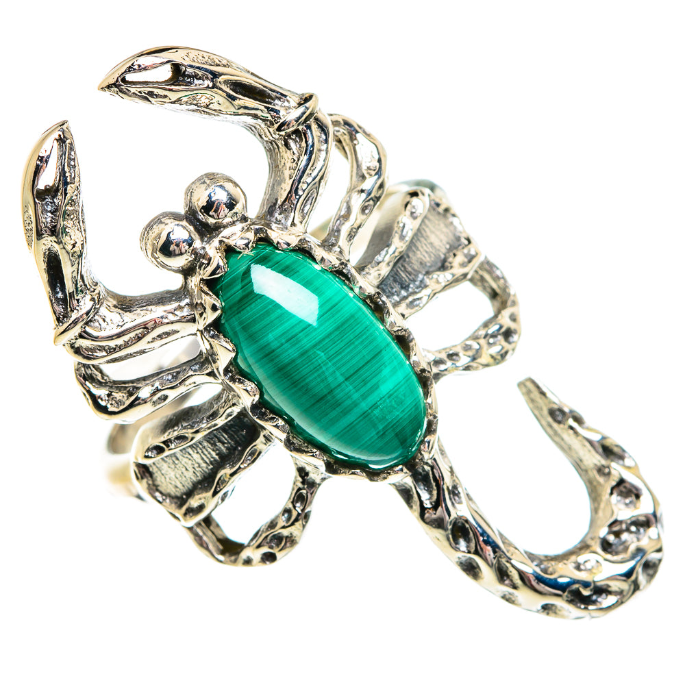 Malachite Rings handcrafted by Ana Silver Co - RING84353