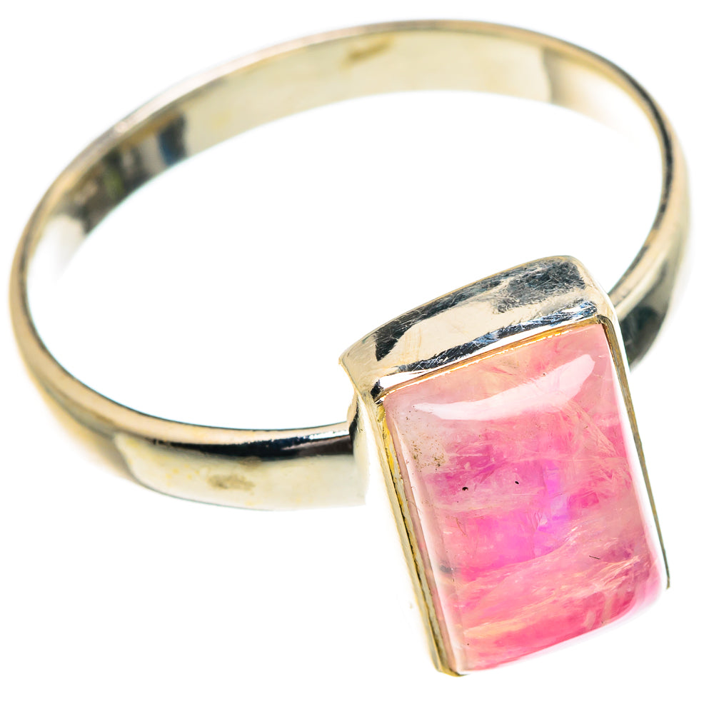 Pink Moonstone Rings handcrafted by Ana Silver Co - RING84368