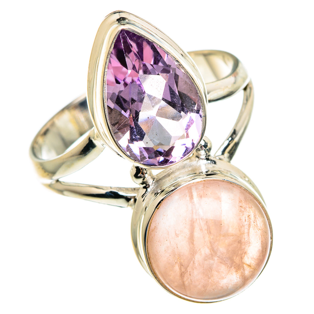 Rose Quartz Rings handcrafted by Ana Silver Co - RING84403
