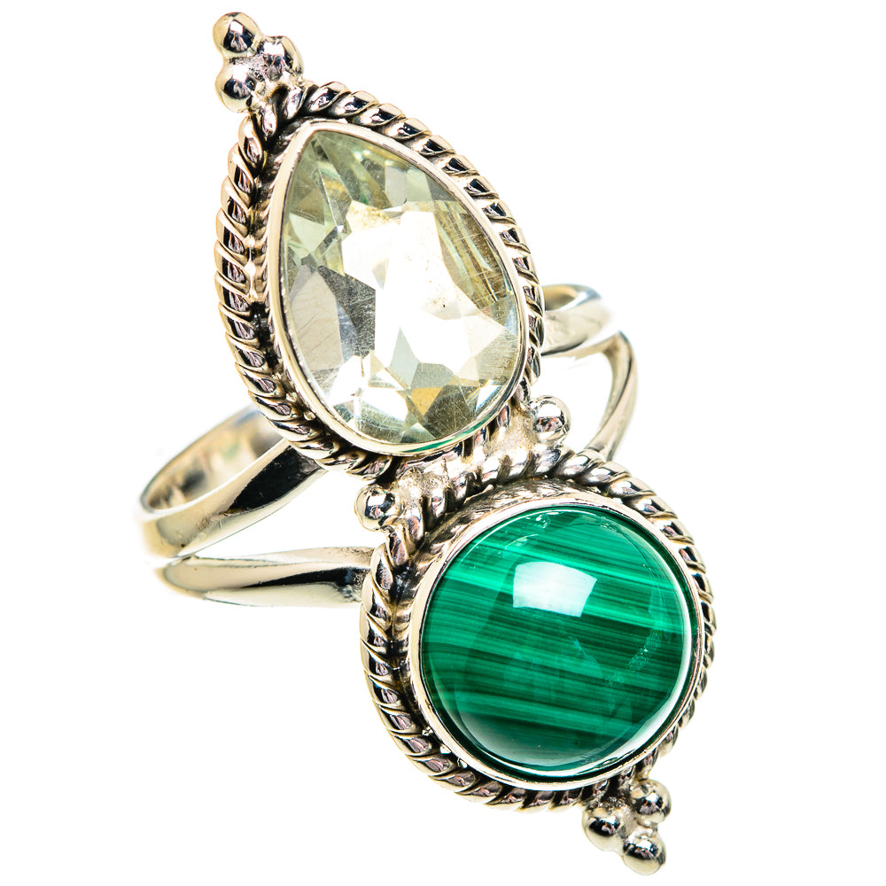 Malachite Rings handcrafted by Ana Silver Co - RING84452