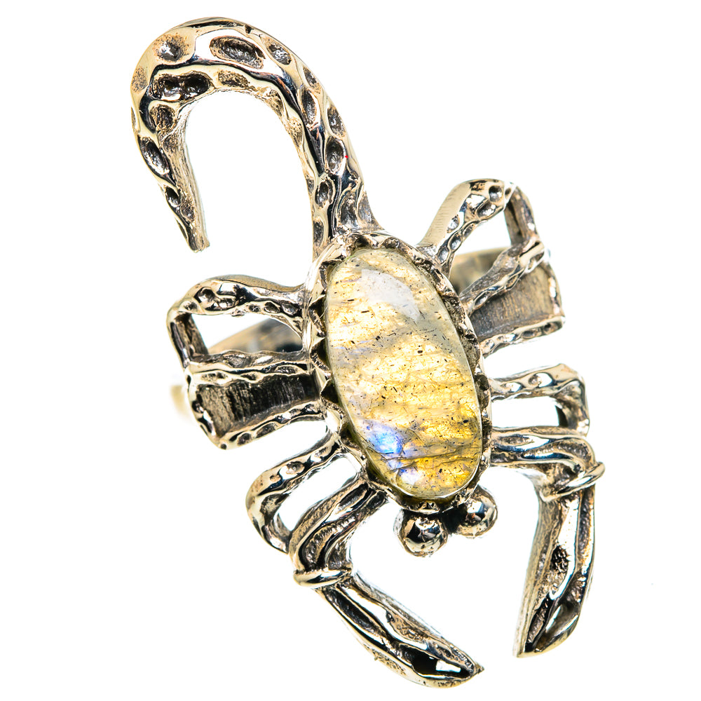 Labradorite Rings handcrafted by Ana Silver Co - RING84515