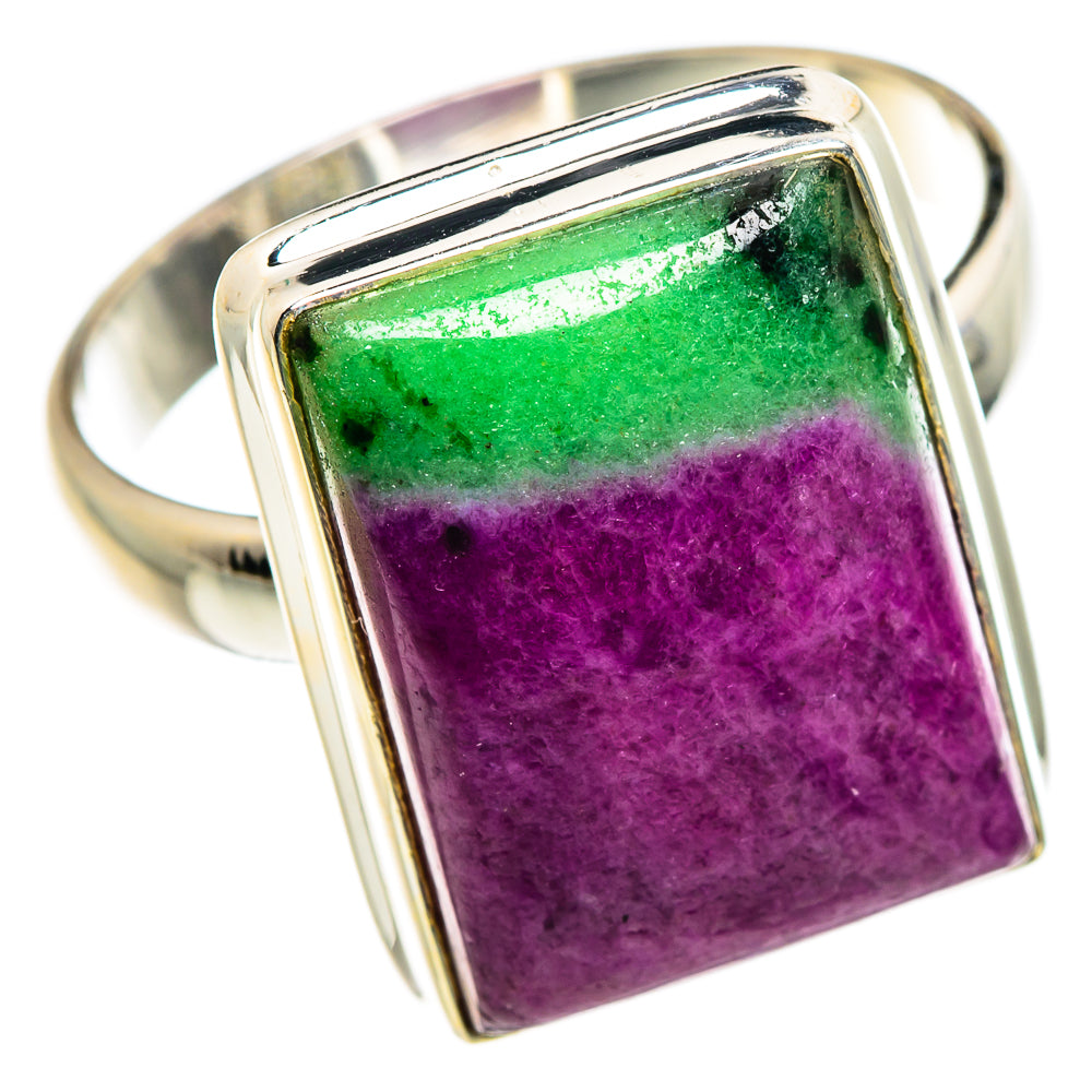 Ruby Zoisite Rings handcrafted by Ana Silver Co - RING84542