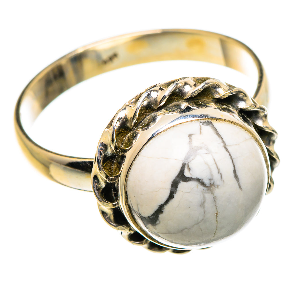 Howlite Rings handcrafted by Ana Silver Co - RING84579