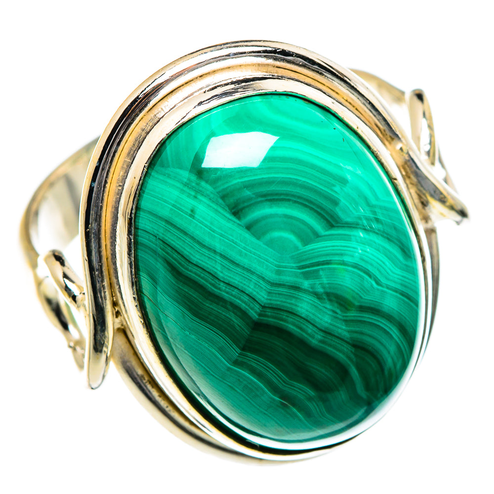 Malachite Rings handcrafted by Ana Silver Co - RING84669
