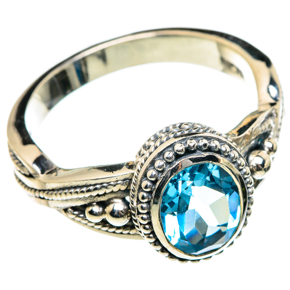 Blue Topaz Rings handcrafted by Ana Silver Co - RING84699